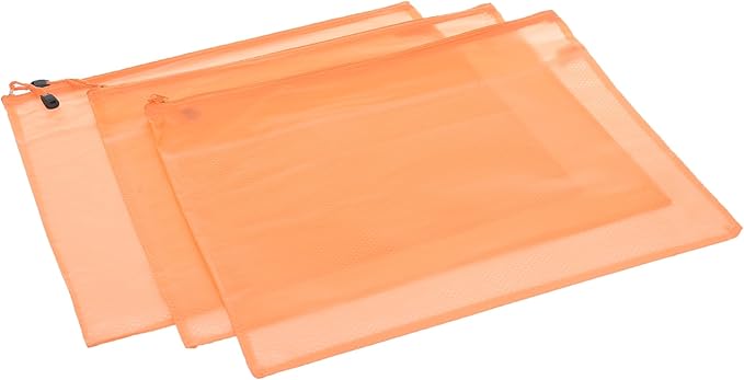 SONIX MS-1007-A3 Binder A3 Zippered Mesh Divider, 3-Pack